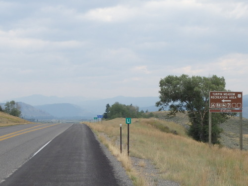 GDMBR: This is the turn-off for the Turpin Meadow Recreation Area.